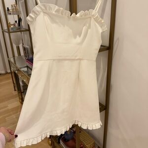 French connection short white dress